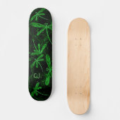 Dragonfly Flit Neon Green Skateboard Deck (Recto)
