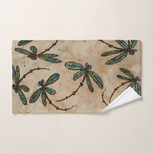 Dragonfly Flit Rustic Cream Bad Handdoek (Handdoek)