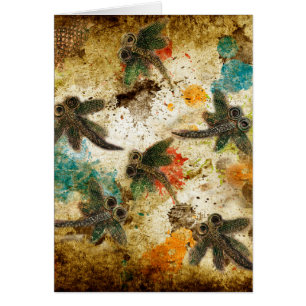 Dragonfly Flit Rustic Splash