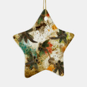 Dragonfly Flit Rustic Splash Keramisch Ornament (Rechts)