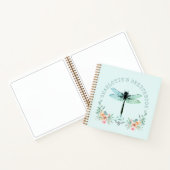 Dragonfly Floral Specialized Sketchbook Notitieboek (Binnen)