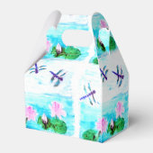 Dragonfly Floral, watervrij Bedankdoosjes (Achterkant)