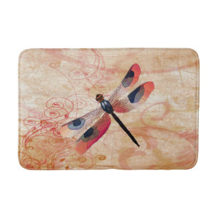 Dragonfly Flourish Bath Mat