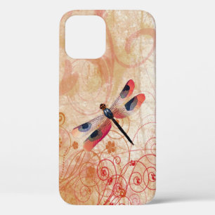 Dragonfly Flourish iPhone 12 Hoesje