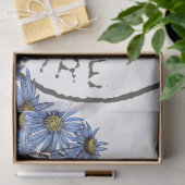 Dragonfly Flower French Postmark Decoupage Tissuepapier (Geschenk)