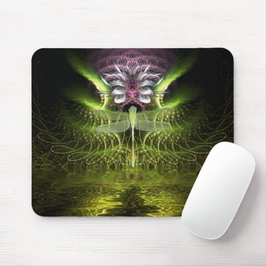 Dragonfly Fractal Magic Mousepad Muismat (Met muis)