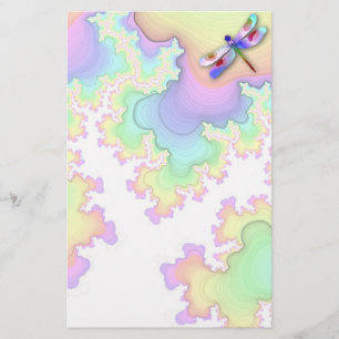 Dragonfly Fractals Stationery Briefpapier
