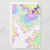 Dragonfly fractals stationery briefpapier (Voorkant / Achterkant)