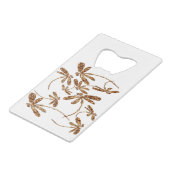 Dragonfly Frenzy Gold Kredietkaart Flessenopener (Voorkant Gekanteld)