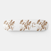 Dragonfly Frenzy Gold Skateboard Deck (Horz)