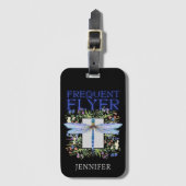 Dragonfly Frequent Flyer gepersonaliseerd Bagagela Bagagelabel (Voorkant (verticaal))