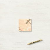 Dragonfly Frills Post-it® Notes (Op bureau)