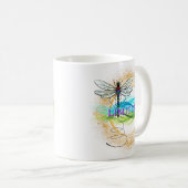 Dragonfly gepersonaliseerd koffiemok (Voorkant rechts)