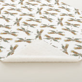 Dragonfly Gift Sherpa Throw Blanket (3/4)