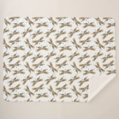 Dragonfly Gift Sherpa Throw Blanket (Voorkant (horizontaal))