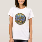 Dragonfly-Glas in lood ontwerp T-shirt (Voorkant)
