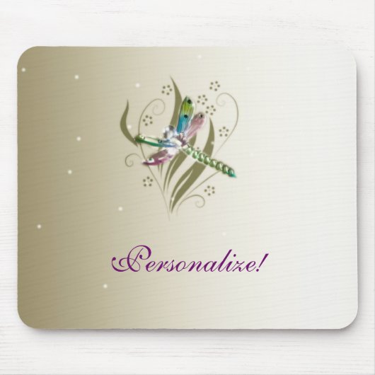 Dragonfly Glow Mousepad Muismat (Voorkant)