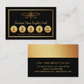 Dragonfly Gold Foil - Carte de fidélité (Devant / Derrière)