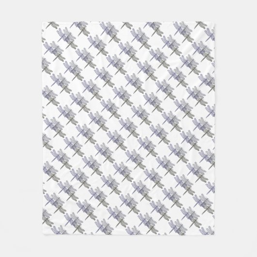 Dragonfly Grays Fleece Blanket (Voorkant)