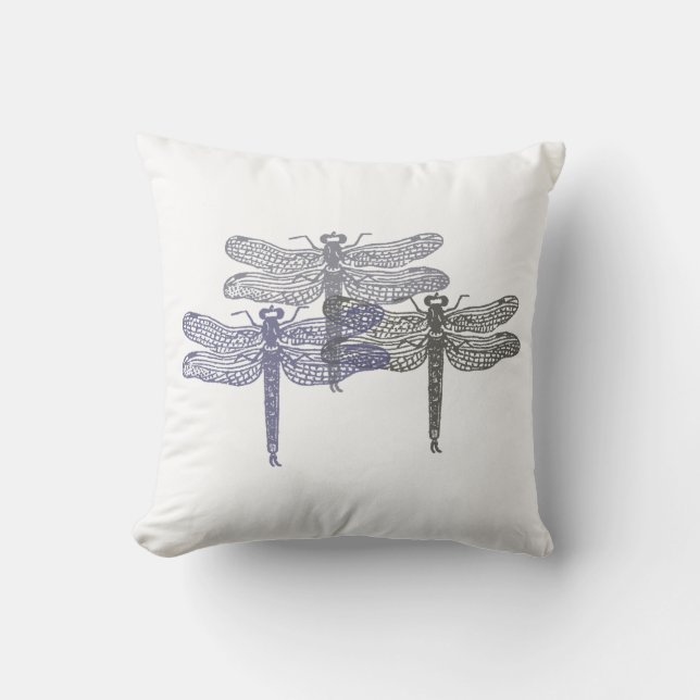 Dragonfly Grays Pillow Kussen (Voorkant)