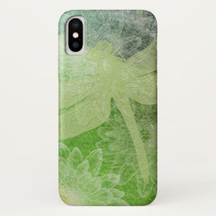  Dragonfly Green Art iPhone X Hoesje