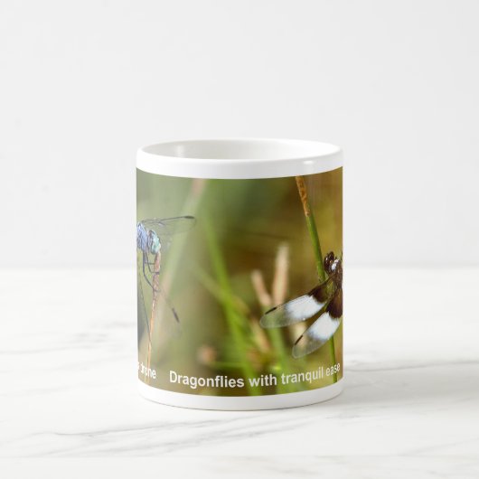Dragonfly Haiku Coffee Mok (Center)