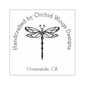 Dragonfly Handgemaakt door Rubberstempel (Afrduk)