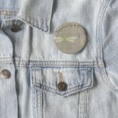 dragonfly happy jarig ronde button 5,7 cm (In situ)