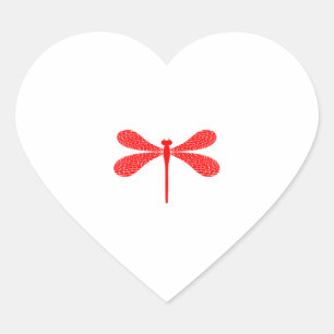 Dragonfly Hart Sticker