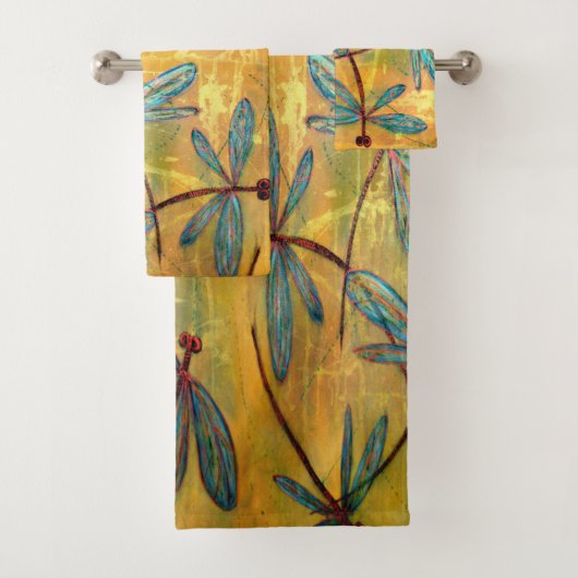 Dragonfly Haze Bad Handdoek (Insitu)