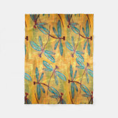 Dragonfly Haze Fleece Deken (Voorkant)