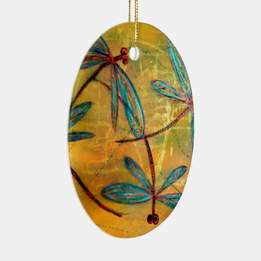 Dragonfly Haze Keramisch Ornament (Rechts)