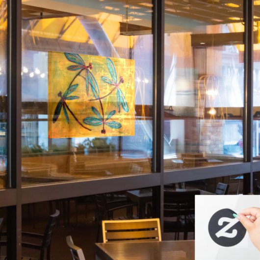Dragonfly Haze Raamsticker (Restaurant Raam)