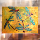 Dragonfly Haze Raamsticker (Vel 2)