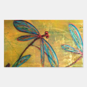Dragonfly Haze Rechthoekige Sticker
