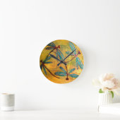 Dragonfly Haze Ronde Klok (Huis)