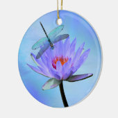 Dragonfly Herdenking Quote Kerstannament Keramisch Ornament (Links)