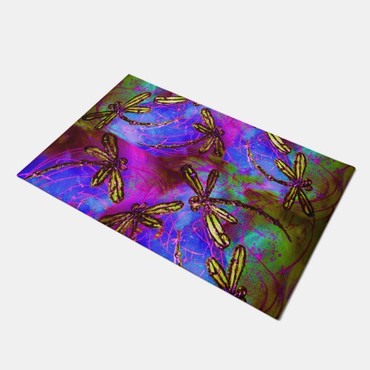 Dragonfly Hippy Flit Deurmat (Schuin)