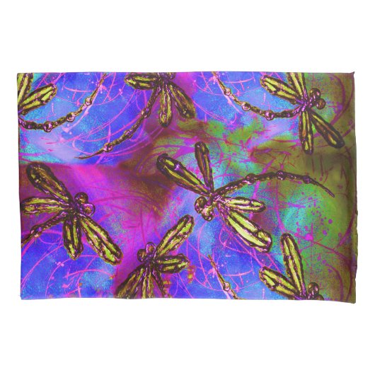 Dragonfly Hippy Flit Kussensloop (Voorkant)