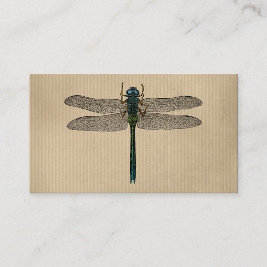  dragonfly-illustratie visitekaartje (Voorkant)