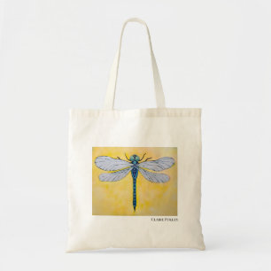 dragonfly illustration Canvas tas