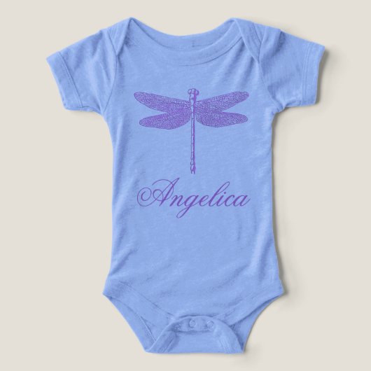 Dragonfly Imaginaire rose et violet (Design Recto)