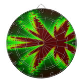 Dragonfly in Flames Fractal Dart Board Dartbord (Voorkant)