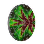 Dragonfly in Flames Fractal Dart Board Dartbord (Voorkant Links)