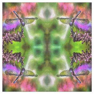 Dragonfly in groen en blauw realistische schilderi stof
