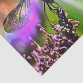 Dragonfly in groen en blauw realistische schilderi tissuepapier (Detail)