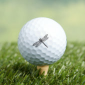Dragonfly in stijl golfballen (Insitu Shirt)