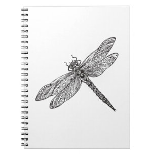 Dragonfly in stijl notitieboek