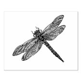 Dragonfly in stijl 	rubberstempel (Afrduk)