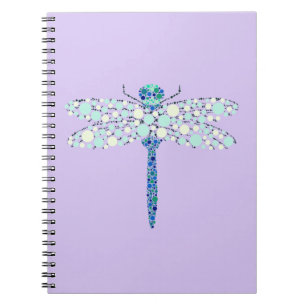 Dragonfly in Stippen Notitieboek